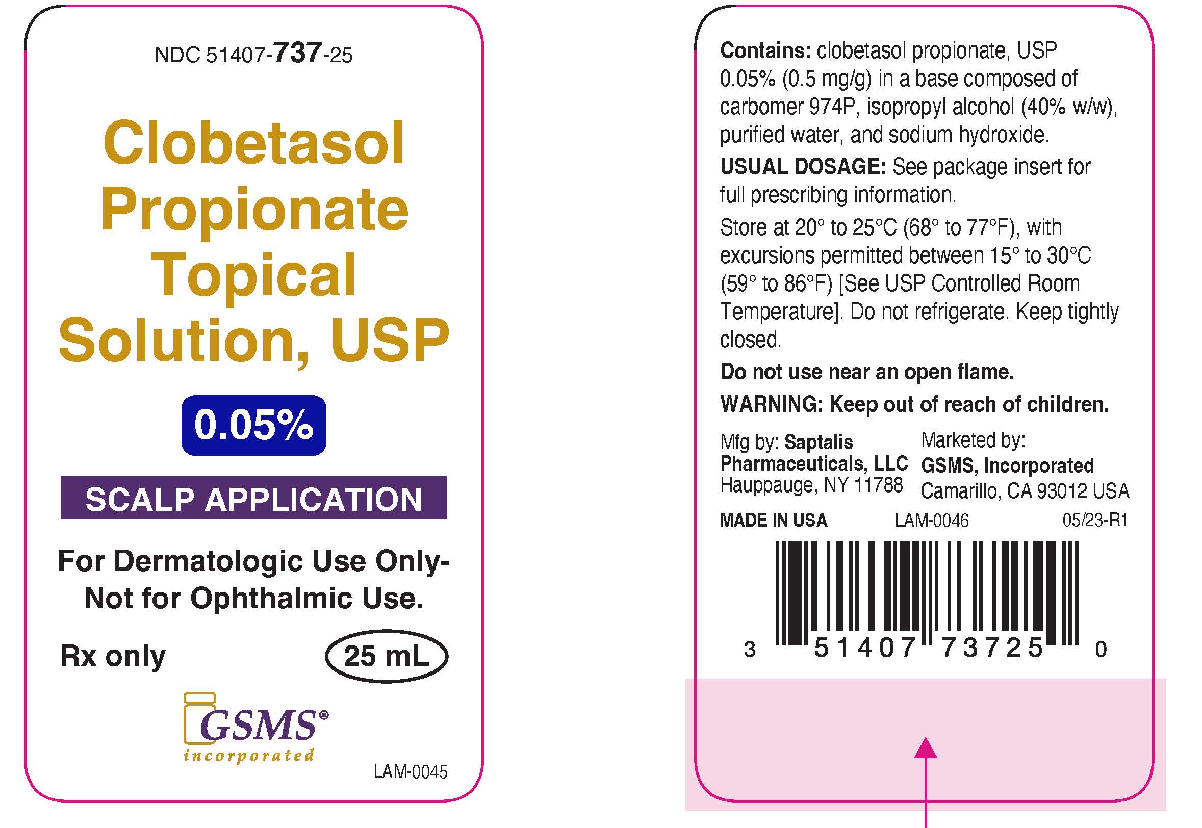 Clobetasol Topical Solution Package Insert 4204